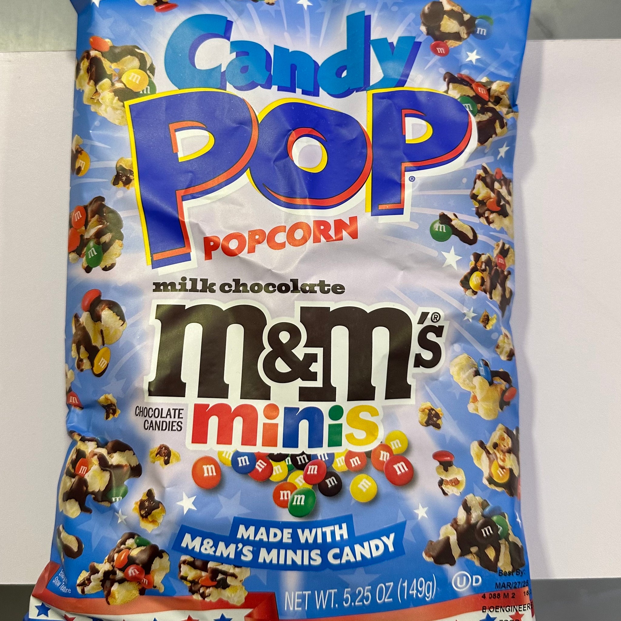 Pop corn m&m’s